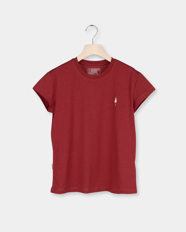 TreeShirt Women Bloodstone Red - TSHIRT - NIKIN EU