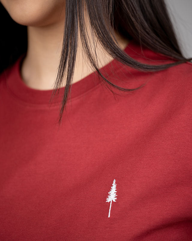 TreeShirt Women Bloodstone Red - TSHIRT - NIKIN EU