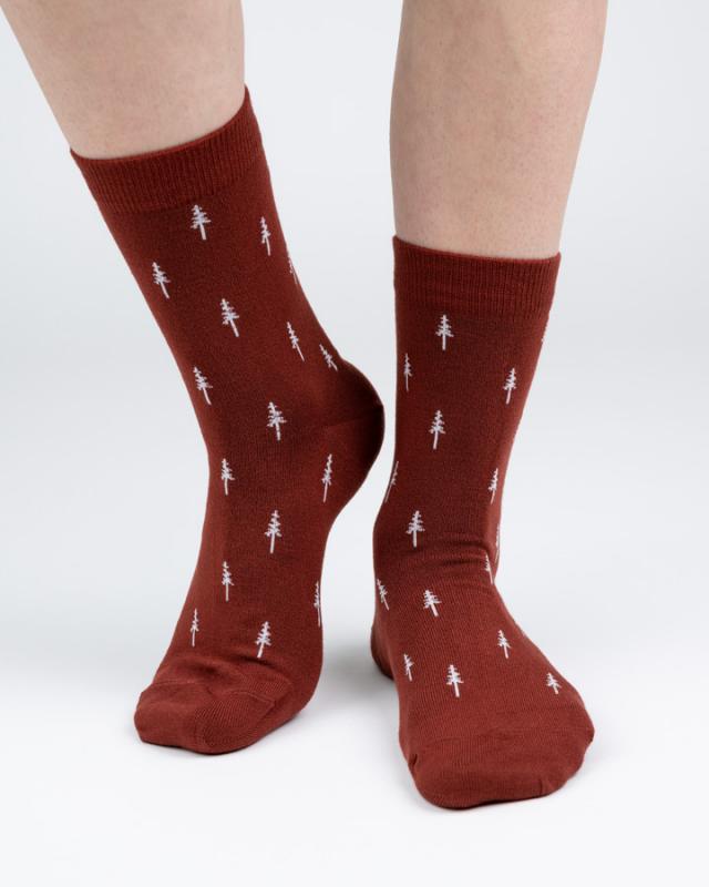 TreeSocks Standard Allover Bordeaux - SOCKS - NIKIN EU