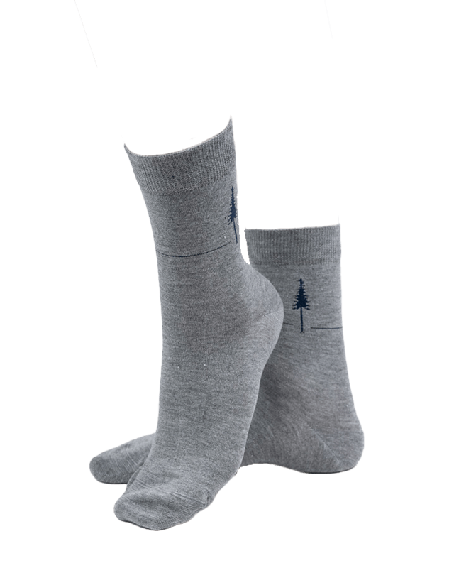 TreeSocks Standard Single Navy-Grey - SOCKS - NIKIN EU