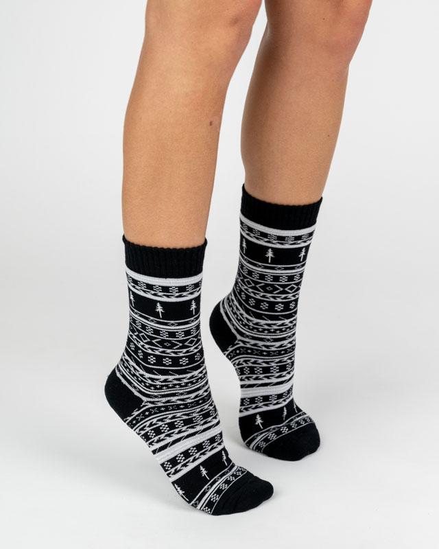 TreeSocks Cosy Norwegian Black - SOCKS - NIKIN EU