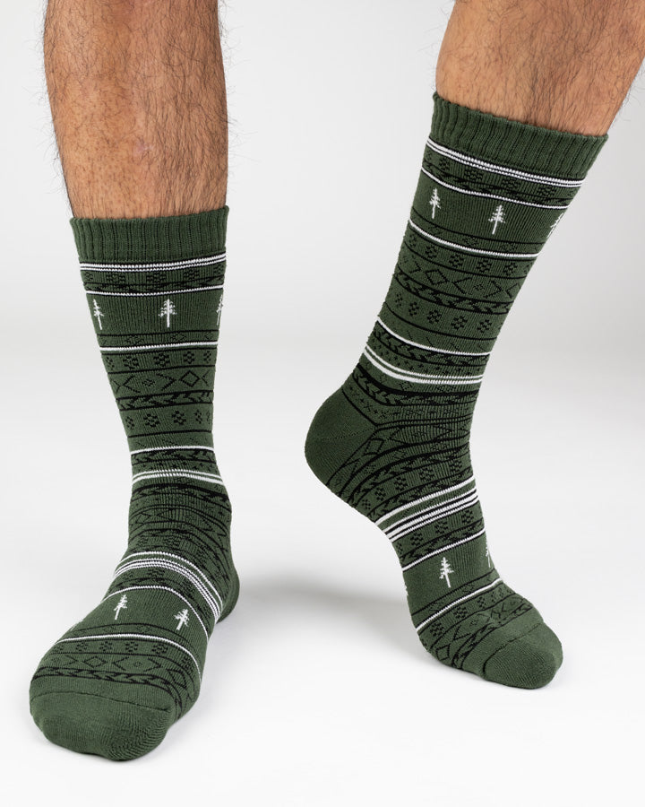 TreeSocks Cosy Norwegian Green - SOCKS - NIKIN EU