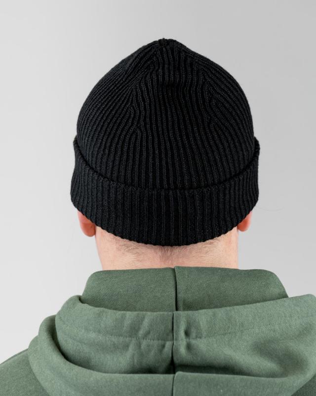 Treeanie Ribbed Black - BEANIE - NIKIN EU