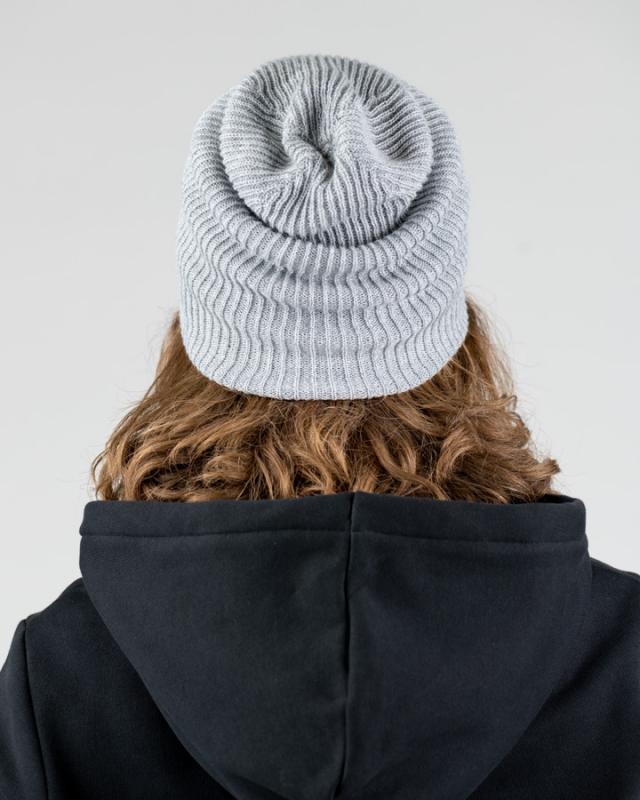 Treeanie Ribbed Light Grey Mel - BEANIE - NIKIN EU