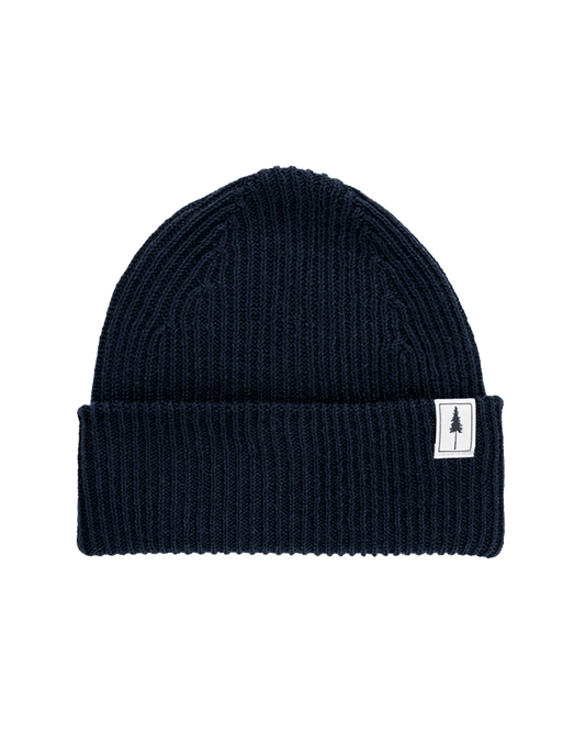 Treeanie Ribbed Navy - BEANIE - NIKIN EU