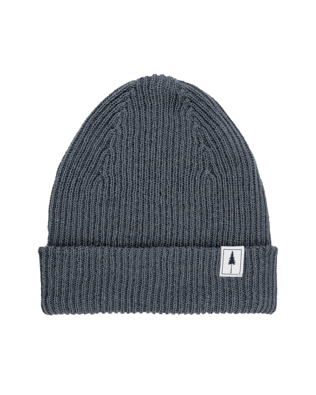 Treeanie Ribbed Steel Blue - BEANIE - NIKIN EU