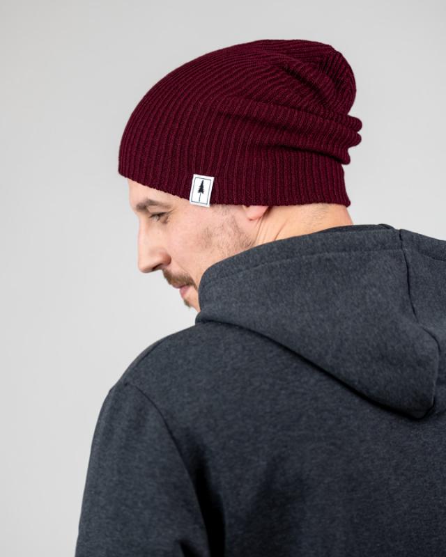 Treeanie Ribbed Bordeaux - BEANIE - NIKIN EU