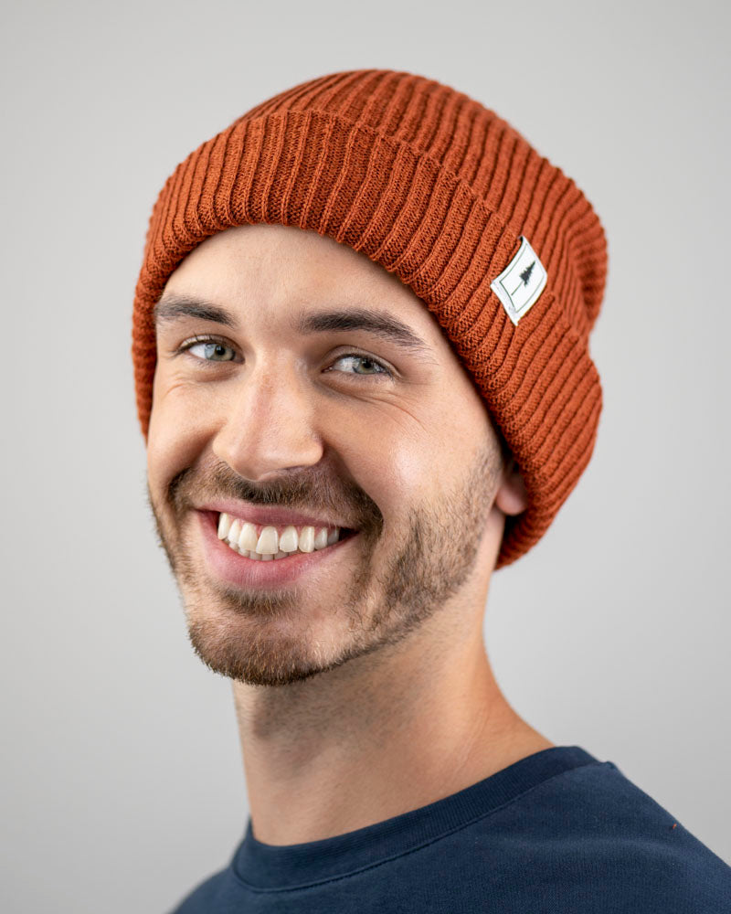 Treeanie Ribbed - Rust - BEANIE - NIKIN