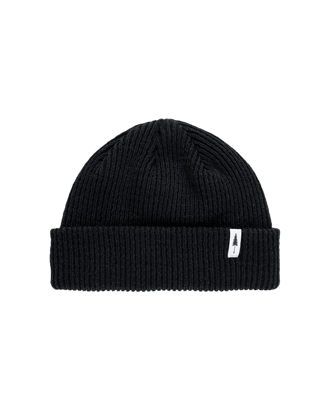 Treeanie Ribbed Shorty Black - BEANIE - NIKIN EU