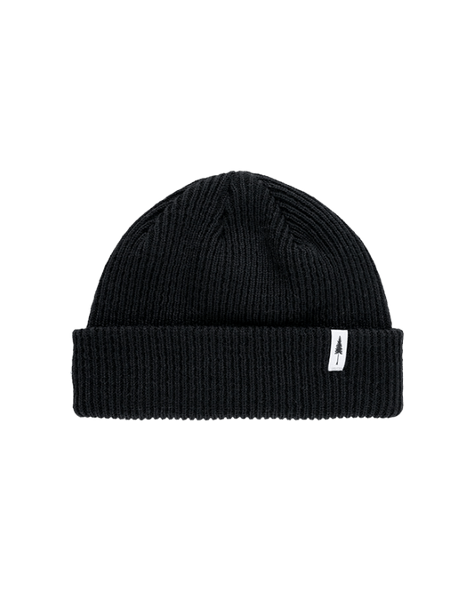 Treeanie Ribbed Shorty Black - BEANIE - NIKIN EU