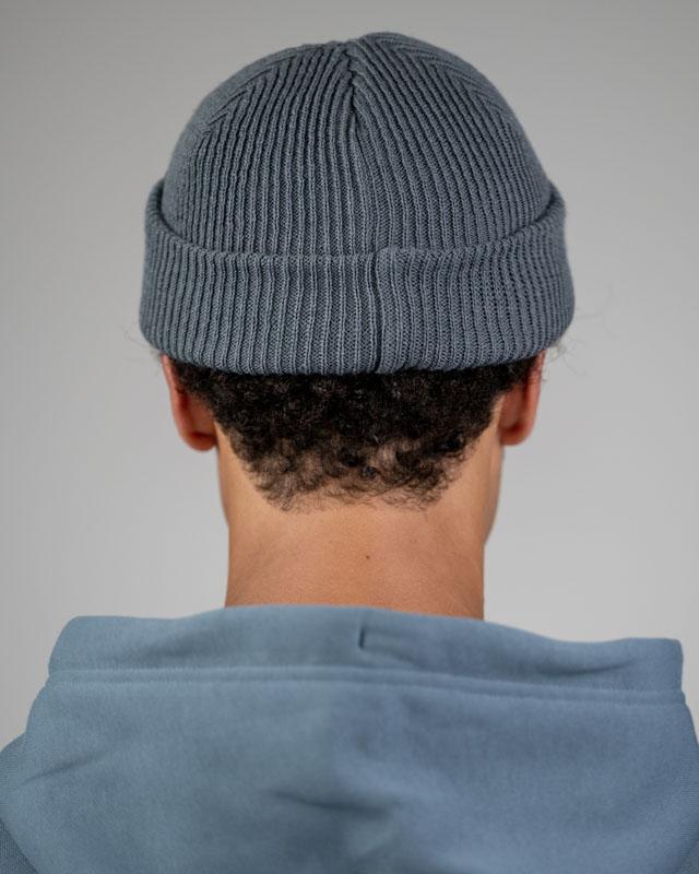 Treeanie Ribbed Shorty Steel Blue - BEANIE - NIKIN EU