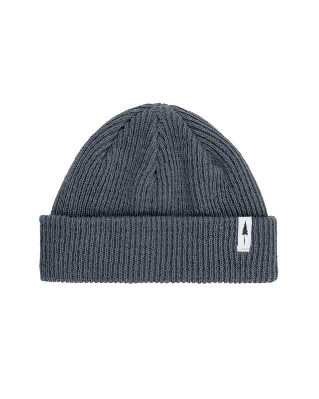 Treeanie Ribbed Shorty Steel Blue - BEANIE - NIKIN EU