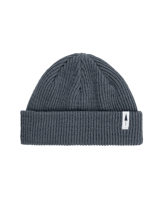 Treeanie Ribbed Shorty Steel Blue - BEANIE - NIKIN EU
