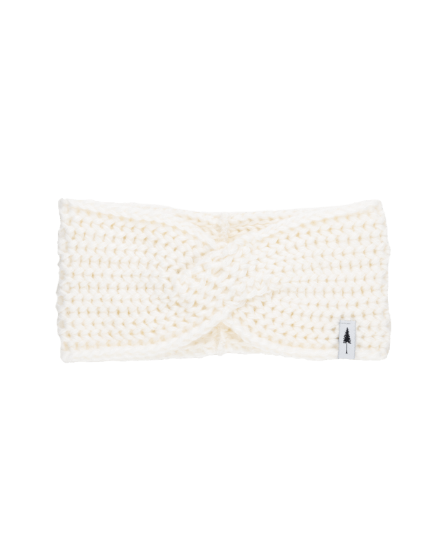 TreeHeadband Knitted Twist White - HEADBAND - NIKIN EU