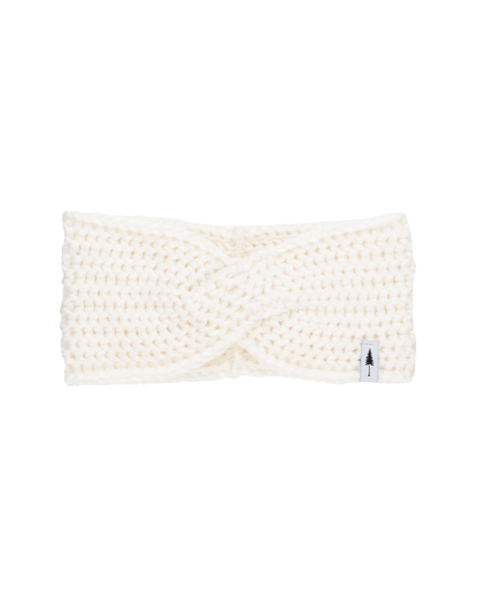 TreeHeadband Knitted Twist Blanc - HEADBAND - NIKIN EU