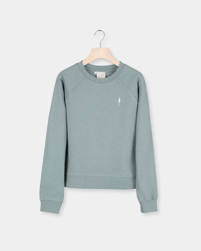 TreeSweater Raglan Women Turquoise - SWEATER - NIKIN EU