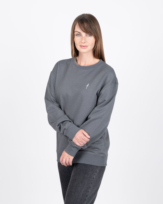 TreeSweater Relaxed Anthracite - SWEATER - NIKIN EU