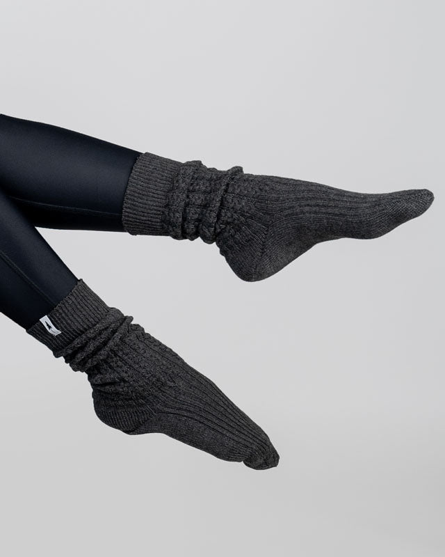 TreeSocks Cosy Women Black Mel - SOCKS - NIKIN EU