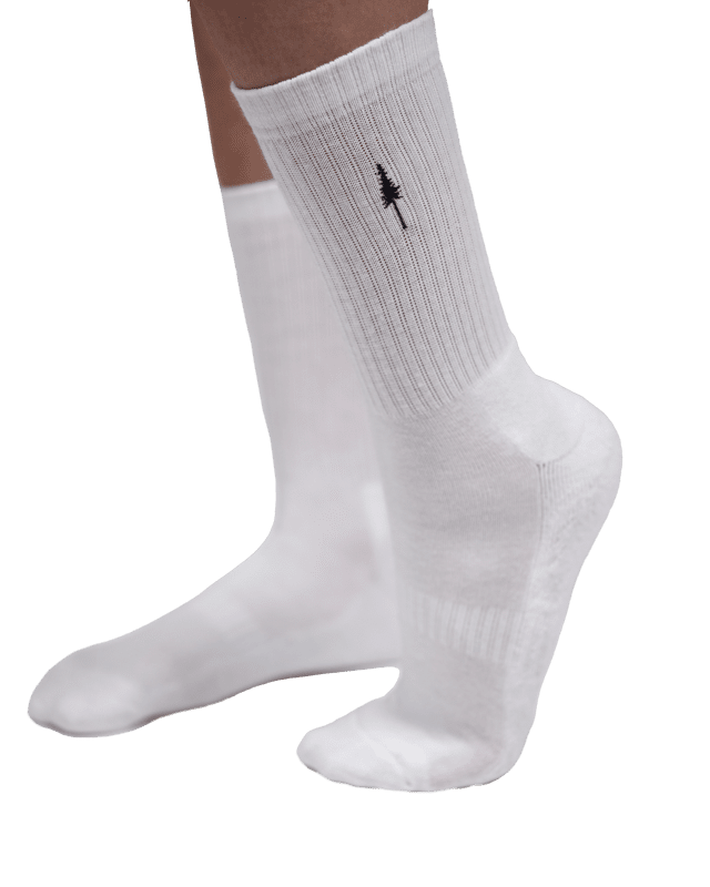 White | TreeSocks Ribbed - Socks - NIKIN