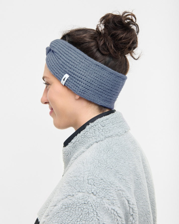 TreeHeadband Knitted Twist Cosy Steel Blue