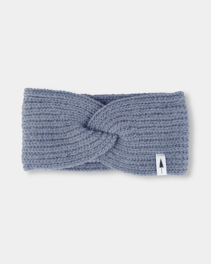 TreeHeadband Knitted Twist Cosy Steel Blue