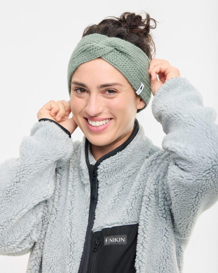 TreeHeadband Knitted Twist Cosy Cool Matcha