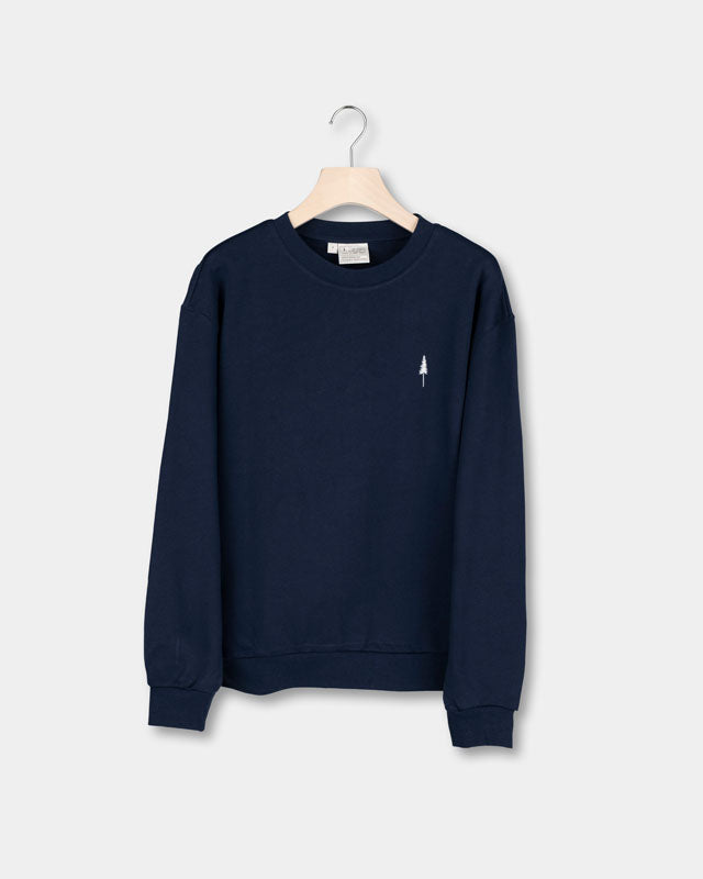 TreeSweater Relaxed Femmes Dark Navy - SWEATER - NIKIN EU