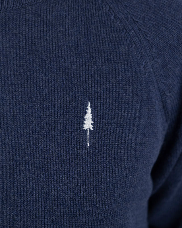 TreePullover Cosy Navy Mel - PULLOVER - NIKIN EU