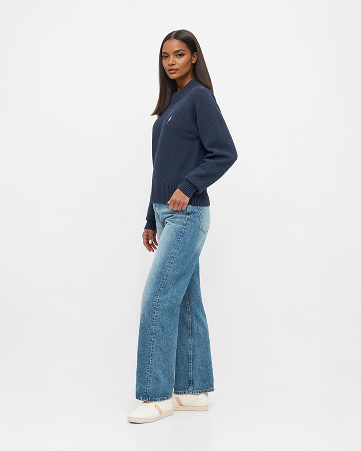 TreePullover Cosy Women Navy Mel - PULLOVER - NIKIN EU