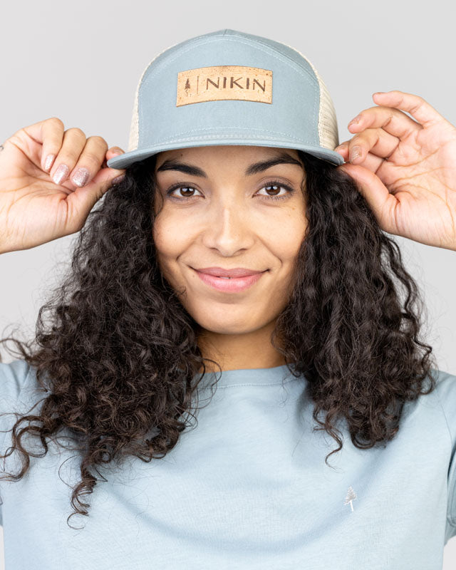 TreeCap 7Panel Trucker NIKIN Cork Elemental Blue - CAP - NIKIN EU