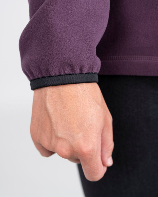 TreeFleece Quarter Zip Women Deep Purple - SWEATER - NIKIN EU