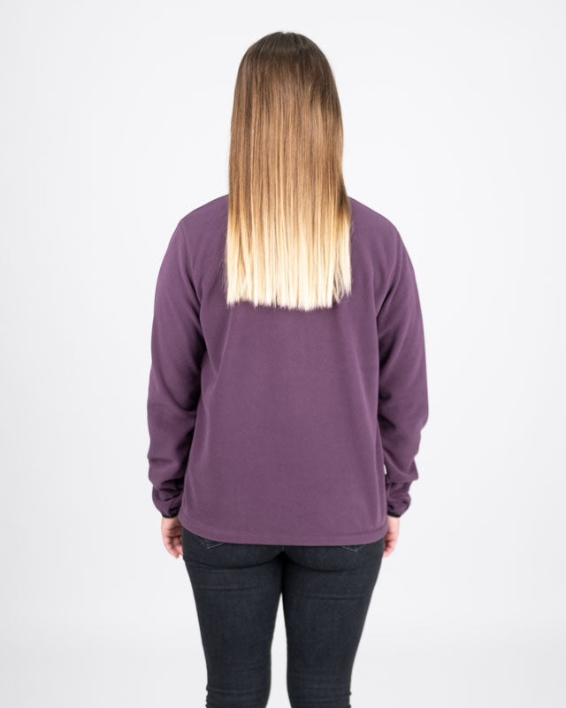 TreeFleece Quarter Zip Women Deep Purple - SWEATER - NIKIN EU