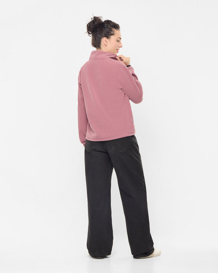 TreeFleece Quarter Zip Women Astrodust