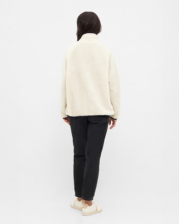 TreeFleece Pullover Teddy Women Chalk - PULLOVER - NIKIN EU