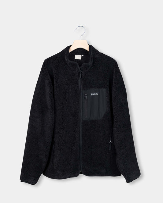 TreeFleece Teddy Relaxed Jacket Dark Anthracite - JACKET - NIKIN EU