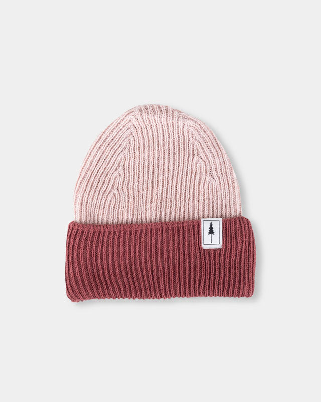 Treeanie Ribbed Colorblock Italian Clay-Blush - BEANIE - NIKIN EU