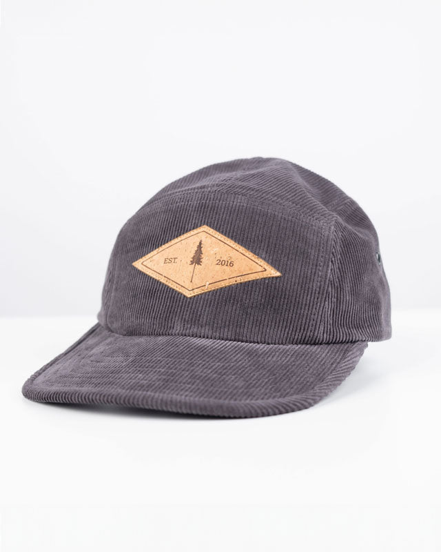 TreeCap 5Panel Corduroy Anthracite - CAP - NIKIN EU