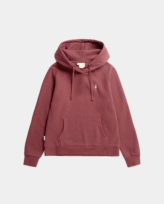 TreeHoodie Femmes Bordeaux Mel