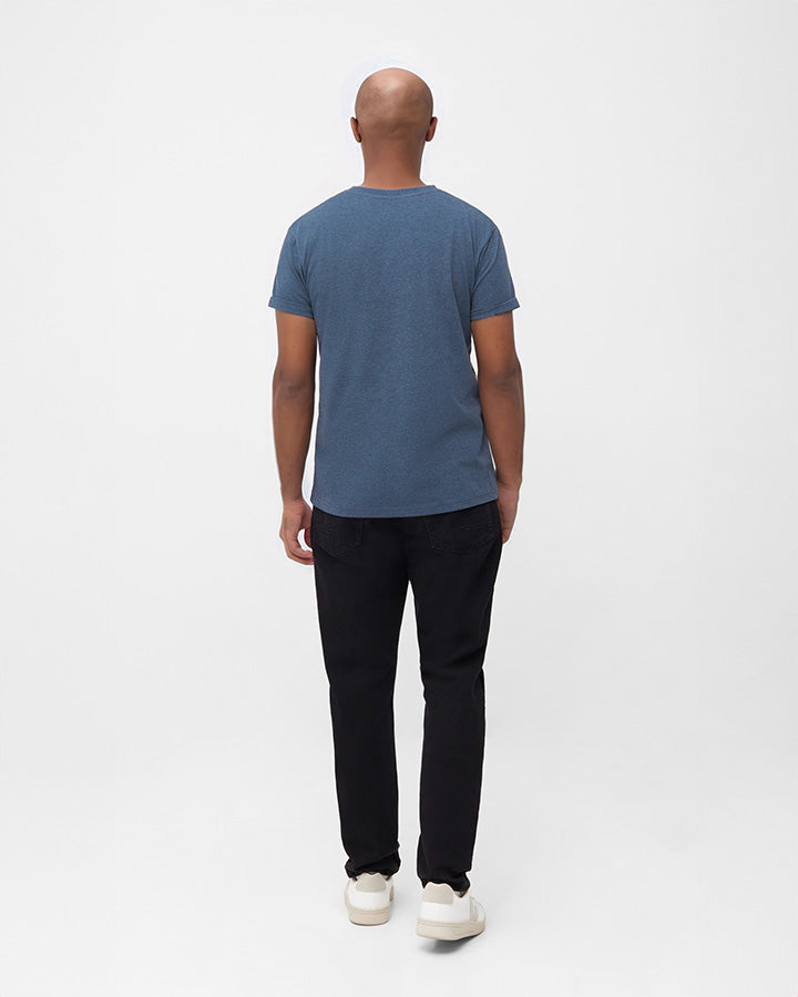 TreeShirt Pocket Navy Mel - TSHIRT - NIKIN EU