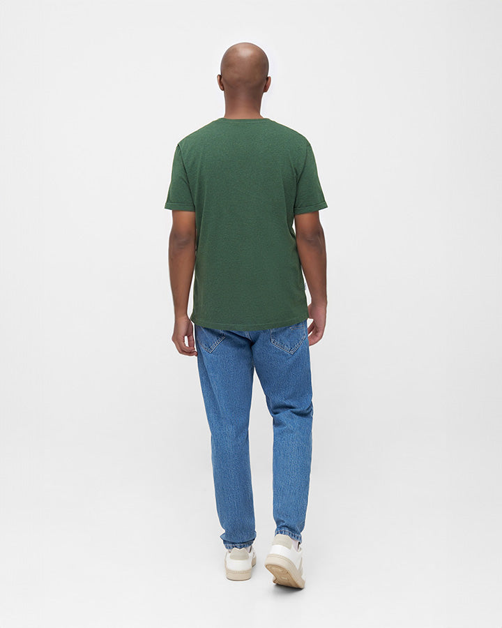 TreeShirt Pocket Olive Mel - TSHIRT - NIKIN EU