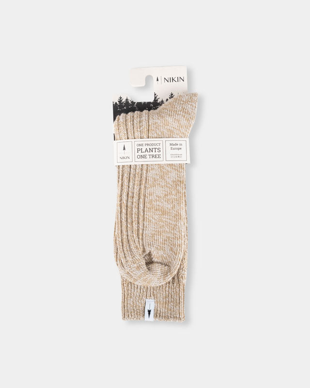 TreeSocks Cosy Femmes Beige Mel - SOCKS - NIKIN EU