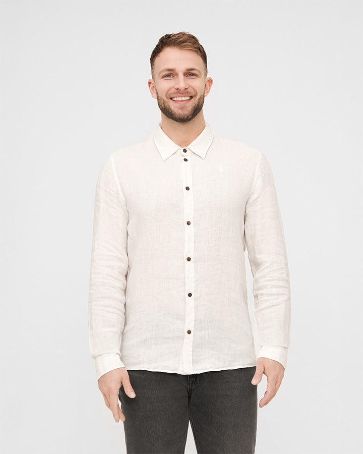 TreePlanter Chemise Lin Blanc