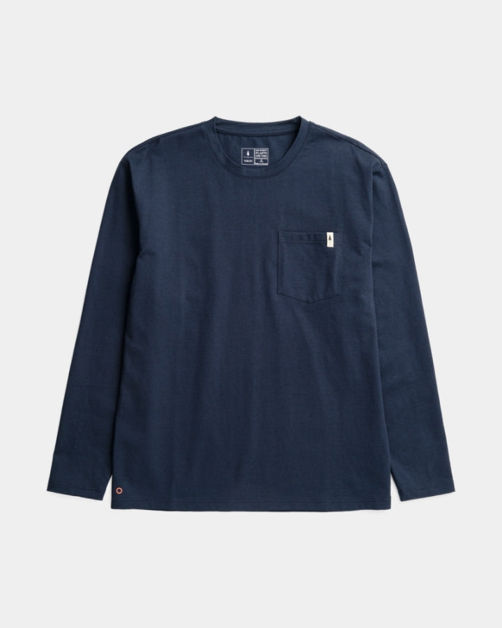 TreeShirt Mono Longsleeve Pocket Relaxed Dark Navy