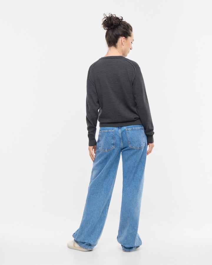 TreePullover Merino Wool Anthracite Mel