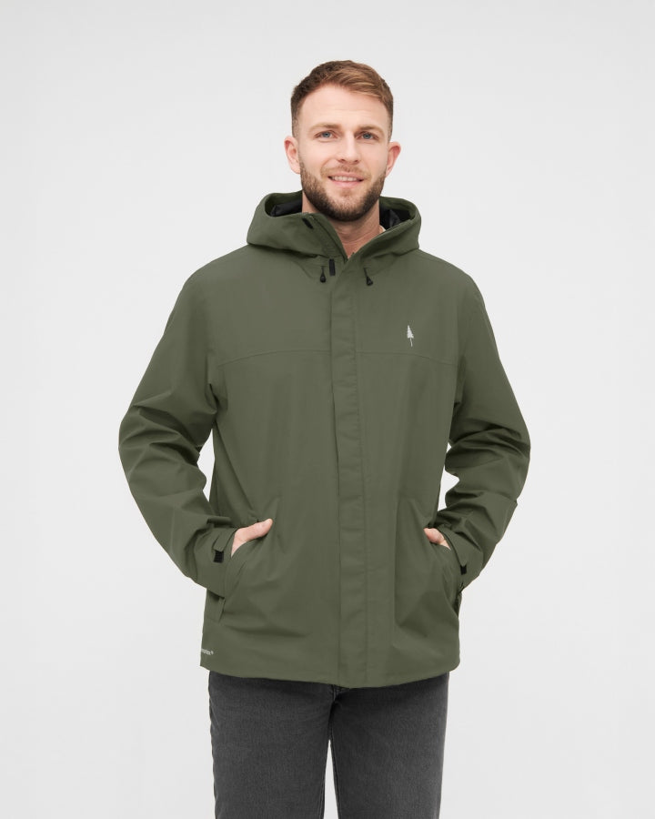 TreeJacket Rain Dark Olive