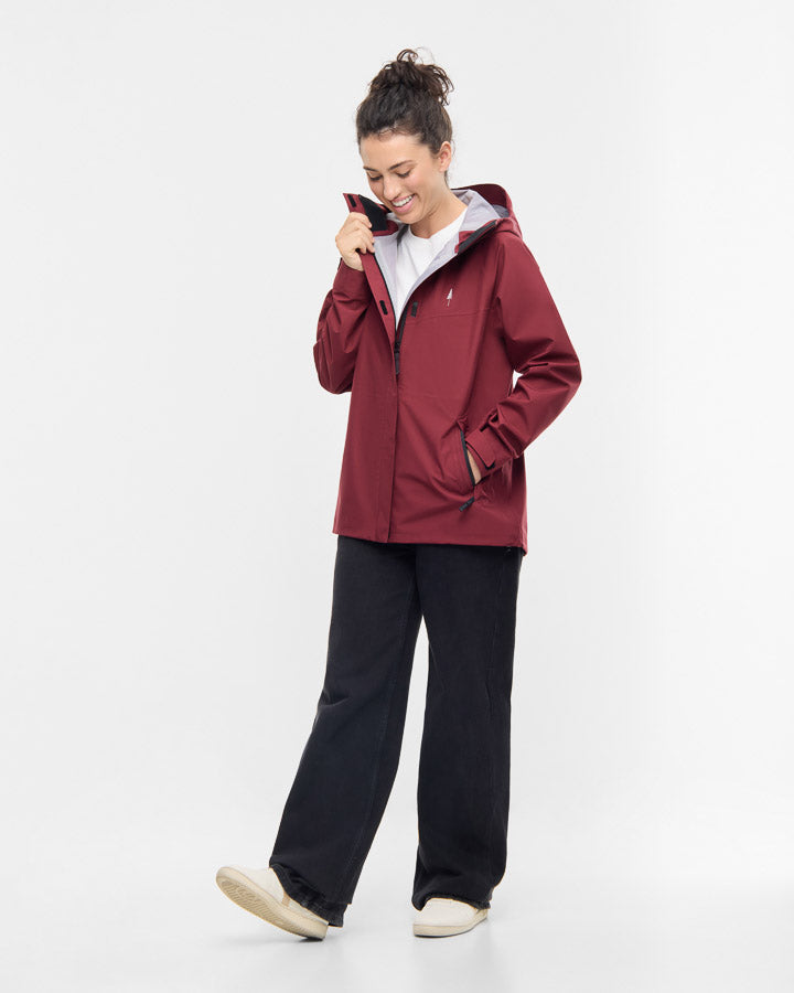 TreeJacket Rain Femmes Bourgogne