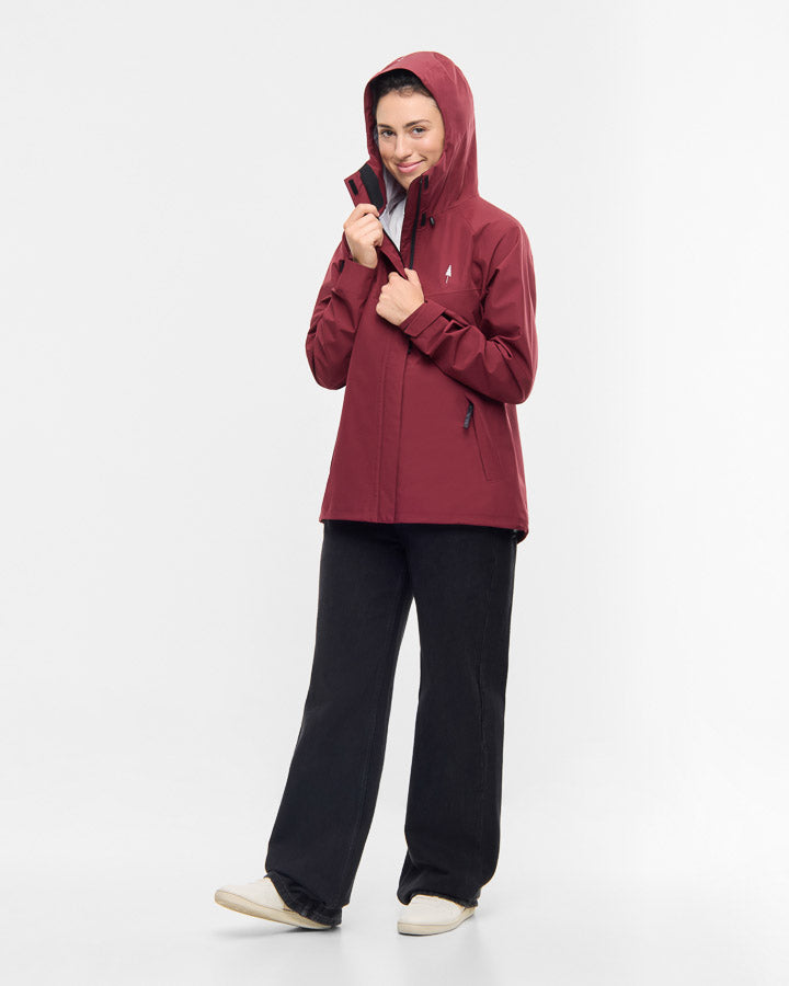 TreeJacket Rain Femmes Bourgogne