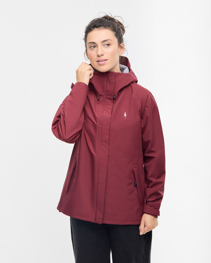 TreeJacket Rain Femmes Bourgogne