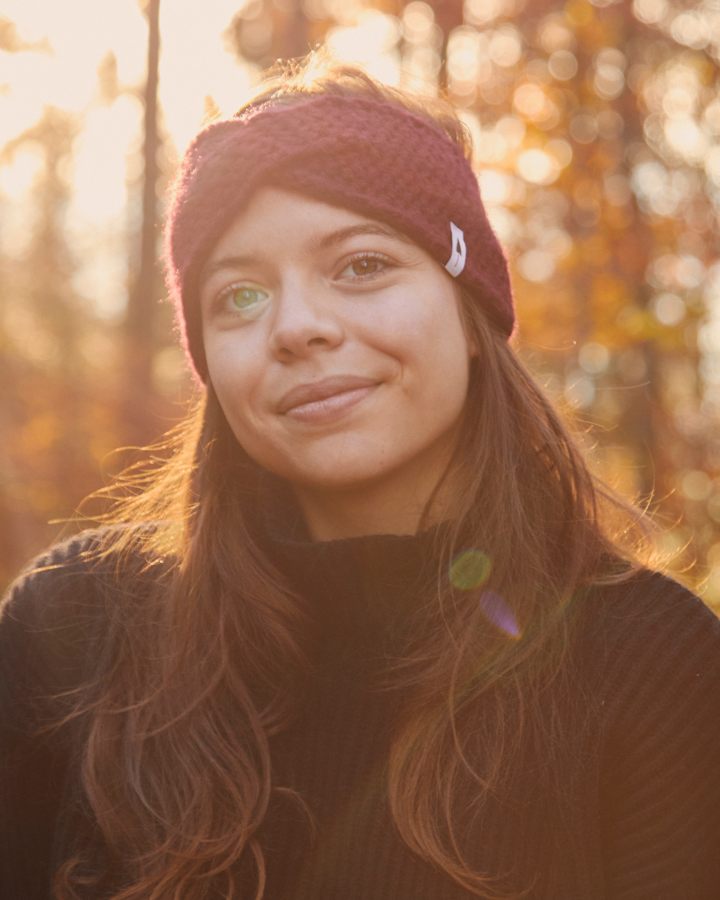TreeHeadband Knitted Twist Bordeaux - HEADBAND - NIKIN EU