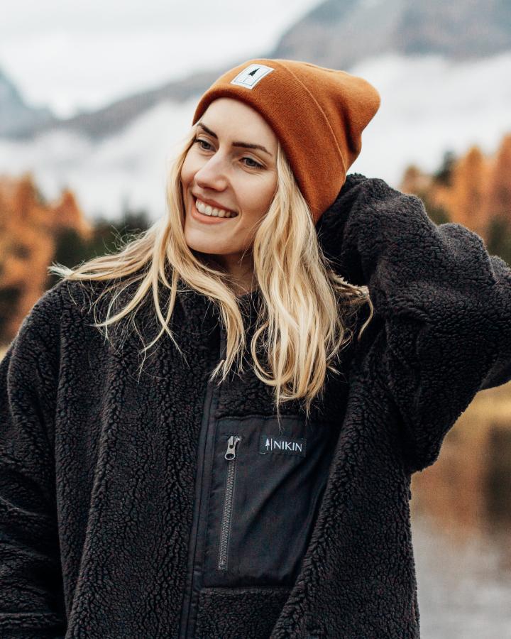 TreeFleece Teddy Relaxed Jacket Dark Anthracite - JACKET - NIKIN EU